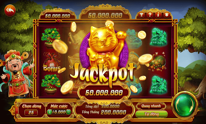 Trò chơi nổ hũ Jackpot với giải thưởng lũy tiến